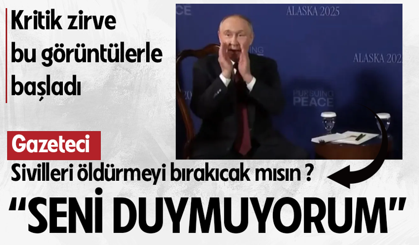 Putin'den gazetecinin sivil katliam sorusuna yanıt: Seni duymuyorum