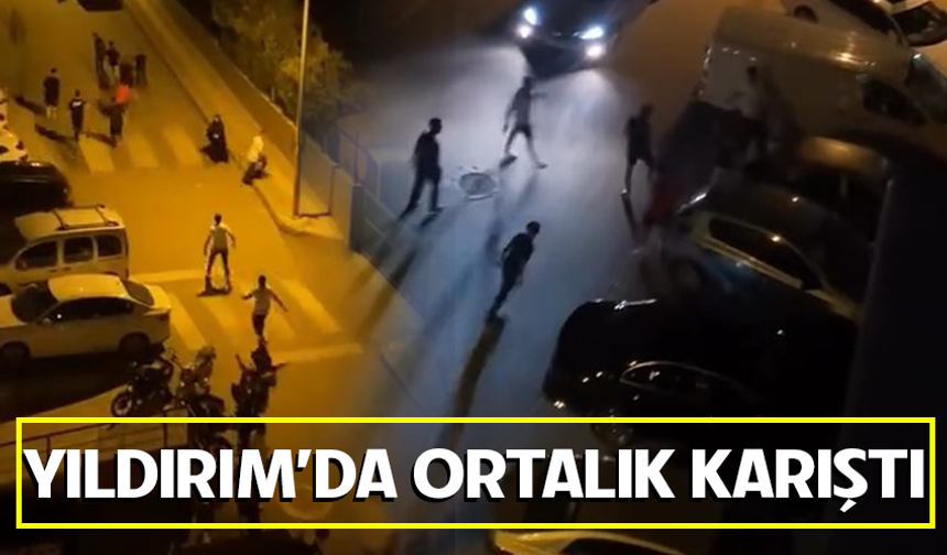 Bursa'da mahallenin gençleri bir birine girdi