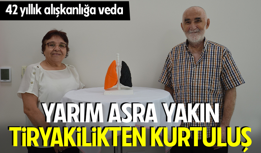 42 yıllık alışkanlığa veda: Çift sigarayı bıraktı