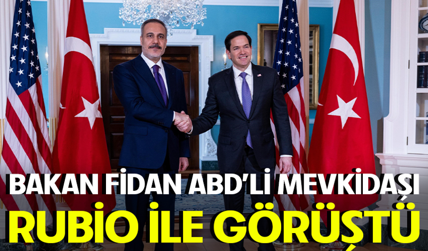 Bakan Fidan, ABD'li Mevkidaşı ile Görüştü