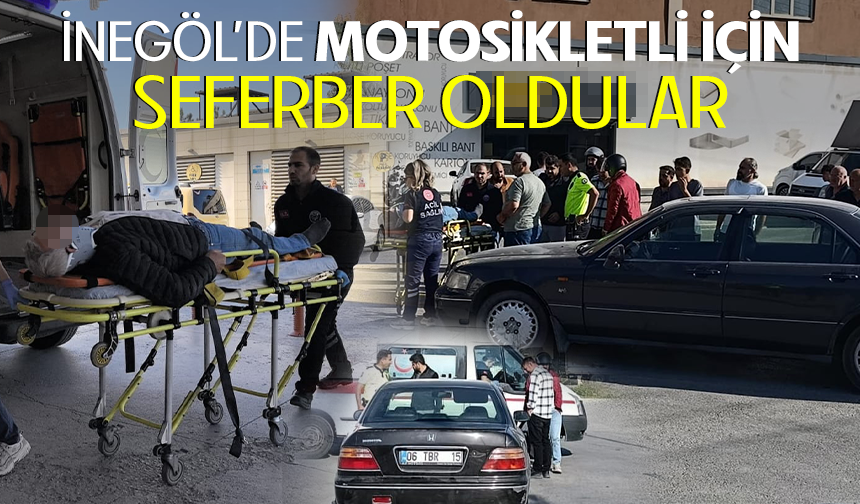 İnegöl'de motosikletli için seferber oldular