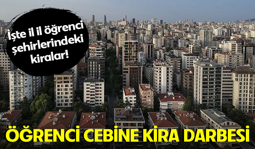 Öğrencinin bütçesini kira deldi: İşte il il öğrenci şehirlerindeki kiralar!