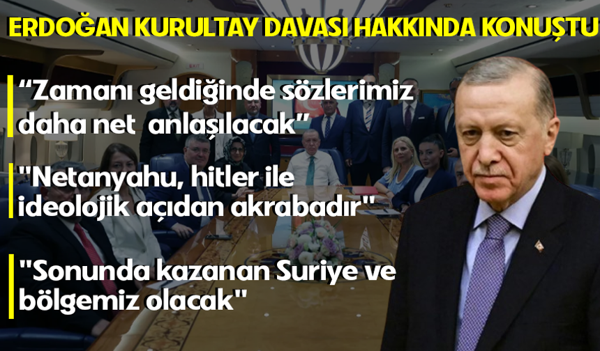 Cumhurbaşkanı Erdoğan'dan Katar dönüşü yolunda önemli mesajlar