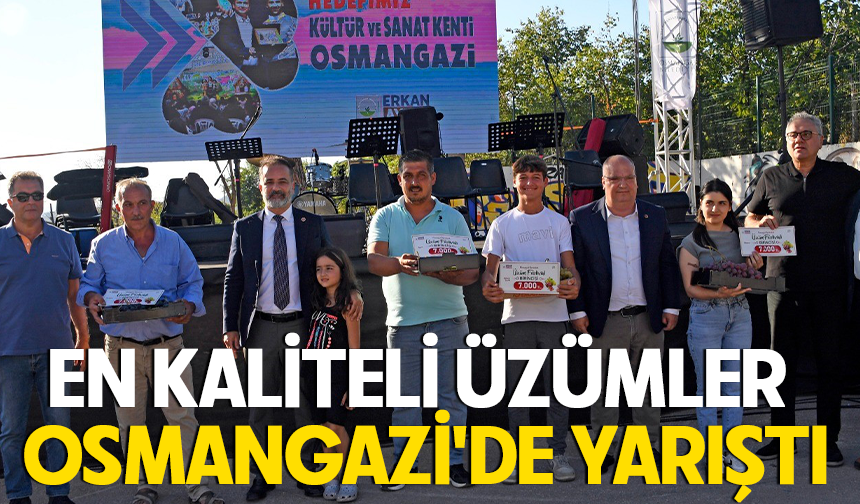 Kaliteli üzümler Osmangazi'de yarıştı