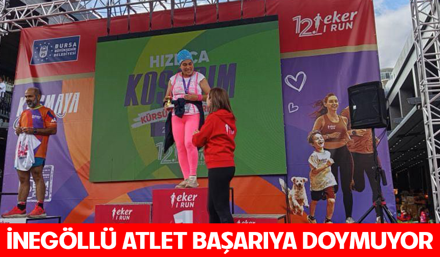 İnegöllü atlet başarıya doymuyor