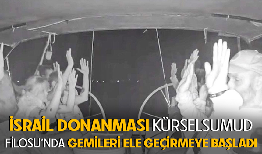 İsrail donanması Küresel Sumud Filosu'nda gemileri ele geçirmeye başladı