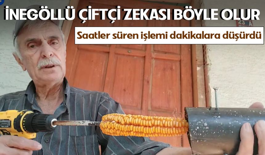 İnegöllü Çiftçi Zekası Böyle Olur! Saatler Süren İşlemi Dakikalara Düşürdü