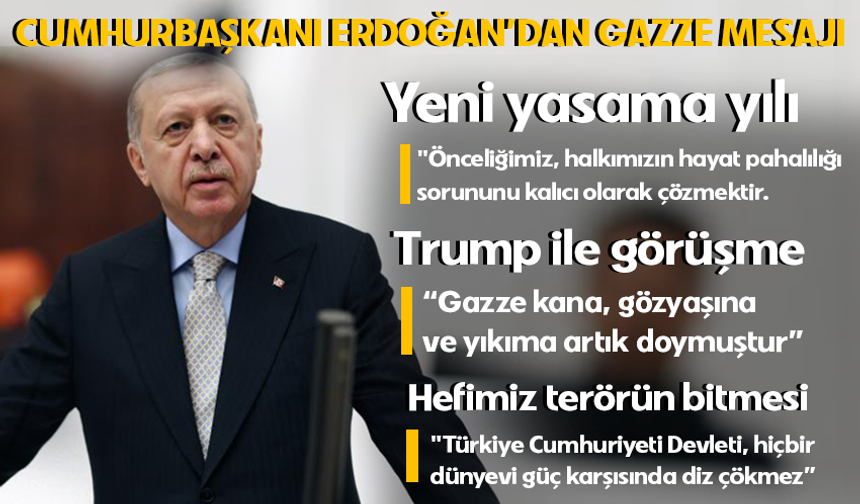 Cumhurbaşkanı Erdoğan'dan önemli açıklamalar!
