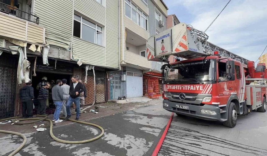 Avcılar’da tekstil atölyesinde korkutan yangın