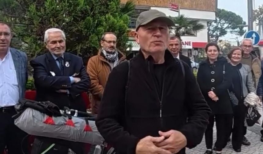 Susurluklu Fahrettin Şener, bisikletle umre yolculuğuna çıktı