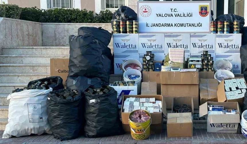 Yalova’da jandarmadan kaçak tütün operasyonu