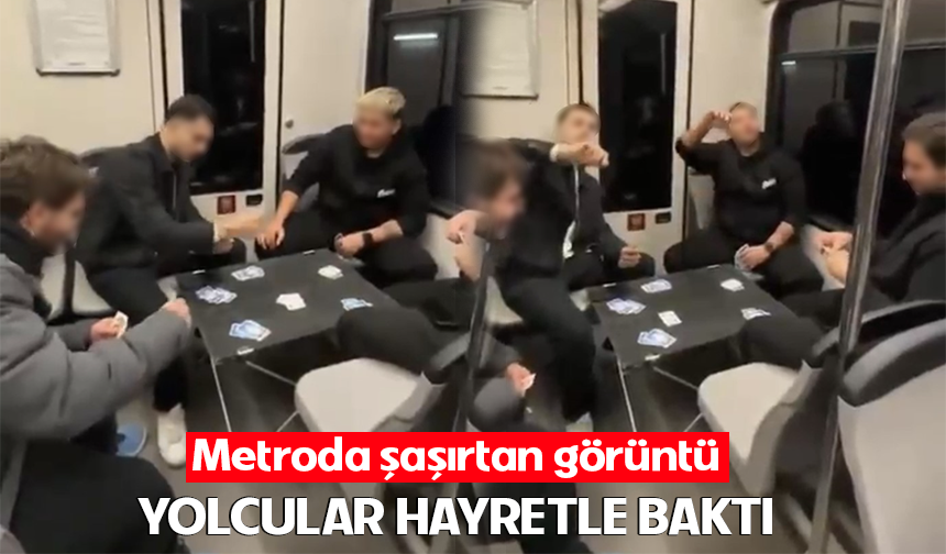 Bursa metrosunda şaşırtan görüntü: Yolcular hayretle baktı
