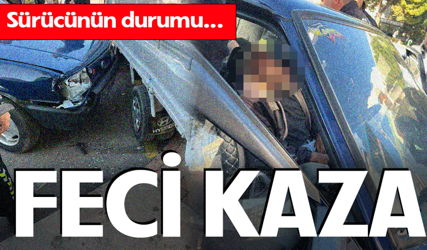 Bursa'da feci kaza! Hakimiyetini kaybeden sürücü kamyonete çarptı...