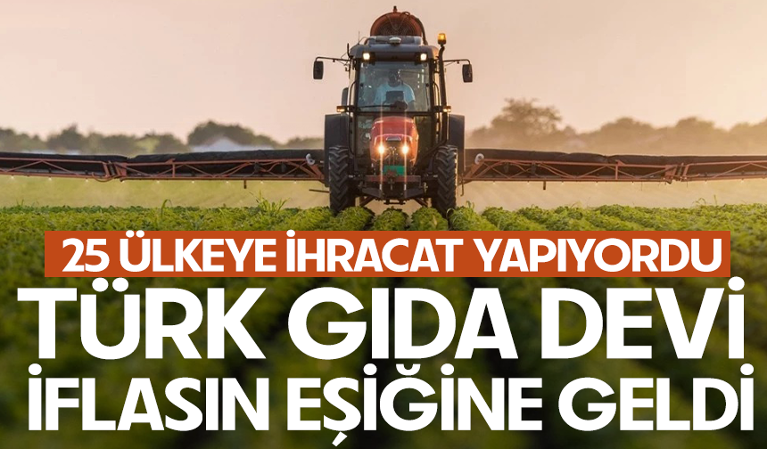 Türk gıda devi iflasın eşiğine geldi