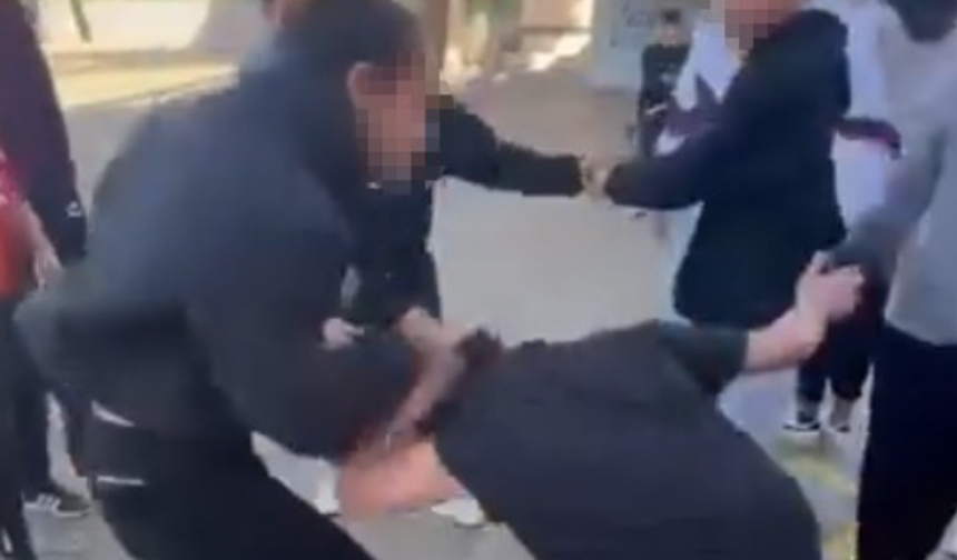 Okul bahçesinde korkunç görüntüler!