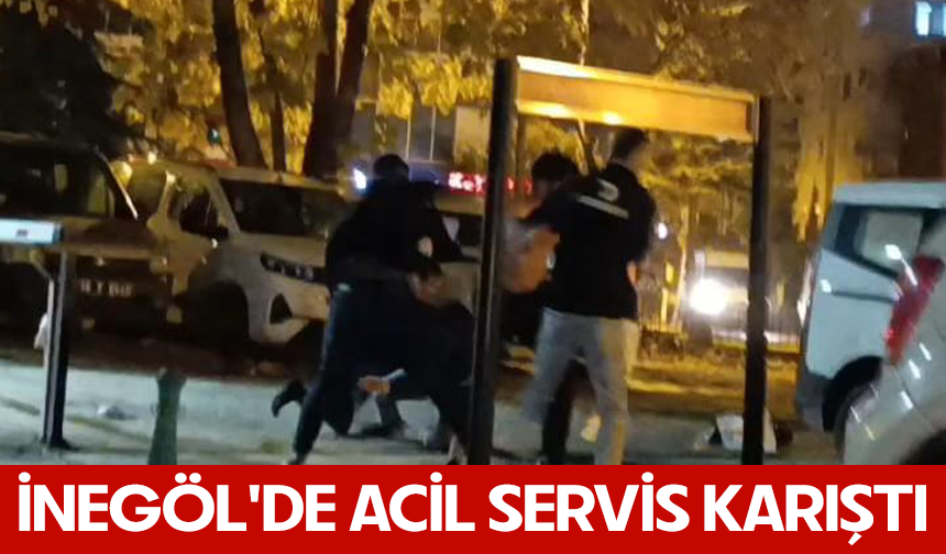 İnegöl'de acil servis karıştı