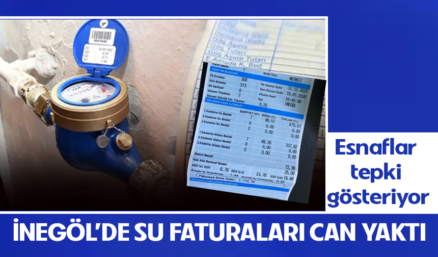 İnegöl'de su faturaları can yaktı!