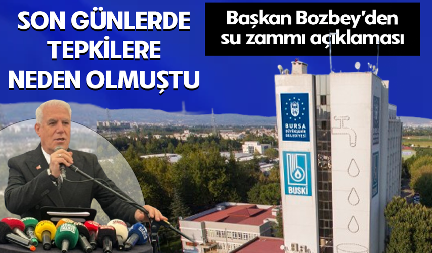 Mustafa Bozbey'den su zammı açıklaması!