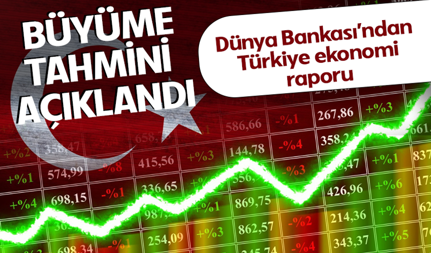 Dünya Bankası'ndan Türkiye ekonomisi raporu!