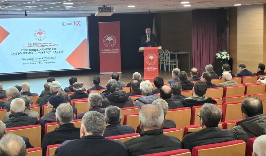 Bilecik'te üreticilere B-Reçete Ve Gıda Hijyeni eğitimi