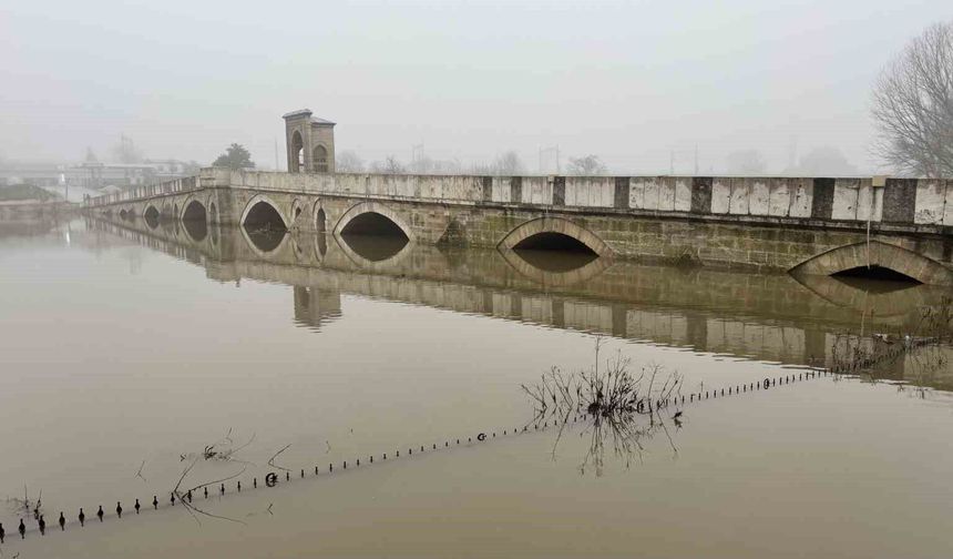 Edirne'de nehir taşkınları sürüyor