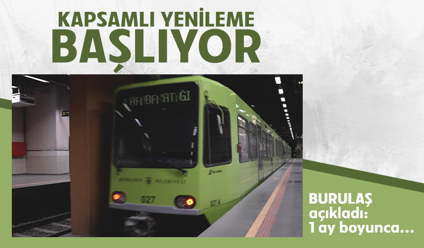 BURULAŞ’tan Osmangazi istasyonunda bakım çalışması