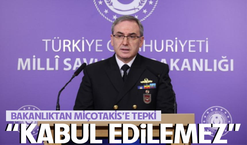 MSB'den Miçotakis'e tepki! ''Kabul edilemez''