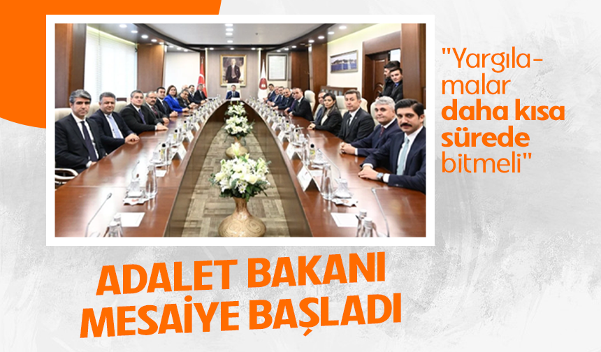 Adalet Bakanı Akın Gürlek, HSK üyeleriyle ilk toplantısını yaptı! "Yargılamalar daha kısa sürede bitmeli"