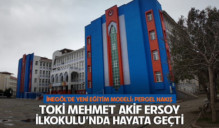 Bursa İnegöl'de yeni eğitim modeli: Pergel nakış