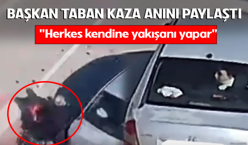 İnegöl Belediye Başkanı Alper Taban kaza anını paylaştı! "Herkes kendine yakışanı yapar"