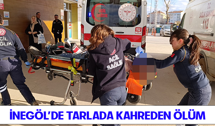 İnegöl'de tarlada kahreden ölüm