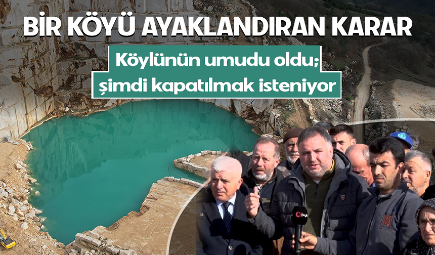 Bursa Orhaneli'de köylüyü ayaklandıran karar! Kaynak suyu için eylem yaptılar