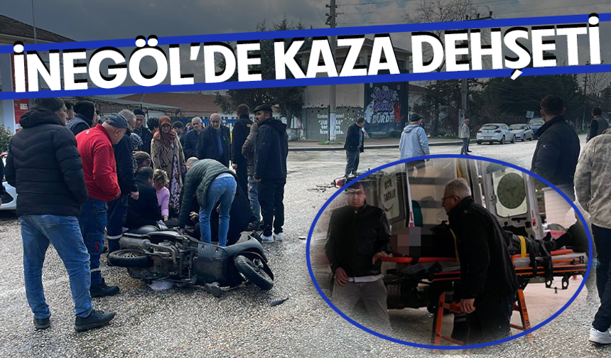 Bursa İnegöl'de 2 motosiklet çarpıştı