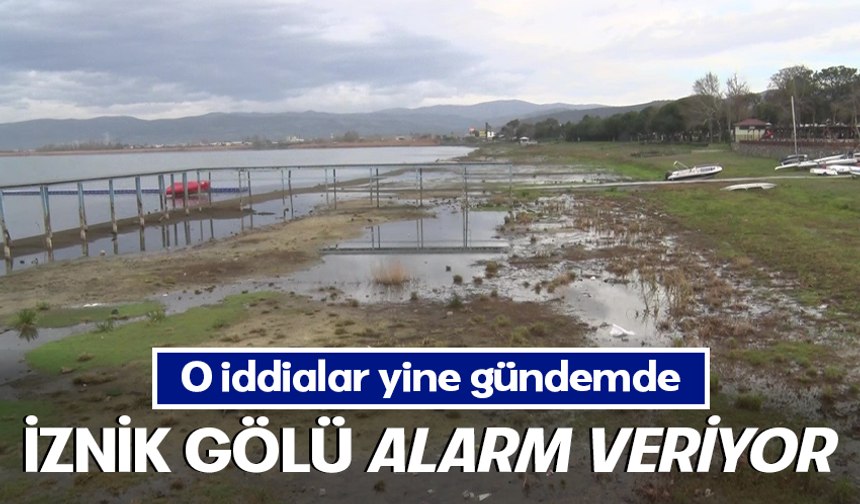 Fabrikaların tonlarca su çektiği İznik Gölü 200 metre çekildi