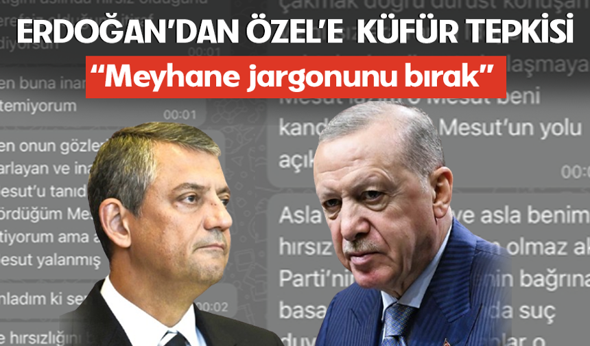 Cumhurbaşkanı Erdoğan'dan Özgür Özel'e küfür tepkisi: Meyhane jargonundan vazgeç