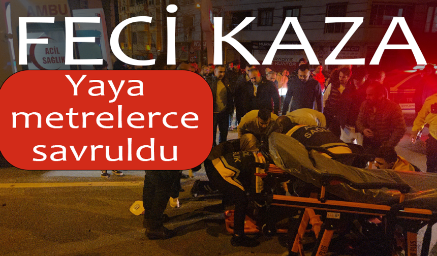 Bursa'da motosiklet yayaya çarptı: 2 yaralı