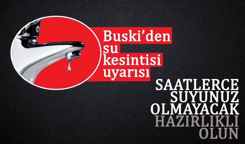 Bursa Nilüfer'de su kesintisi