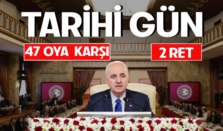 Terörsüz Türkiye sürecinde tarihi gün! Terörsüz Türkiye raporu komisyonda kabul edildi