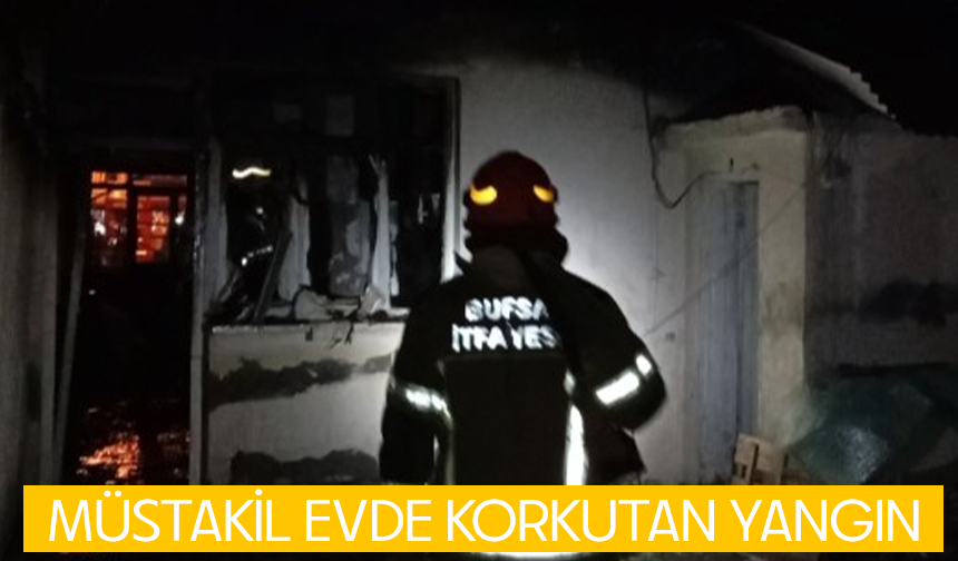 Bursa'da müstakil evde korkutan yangın