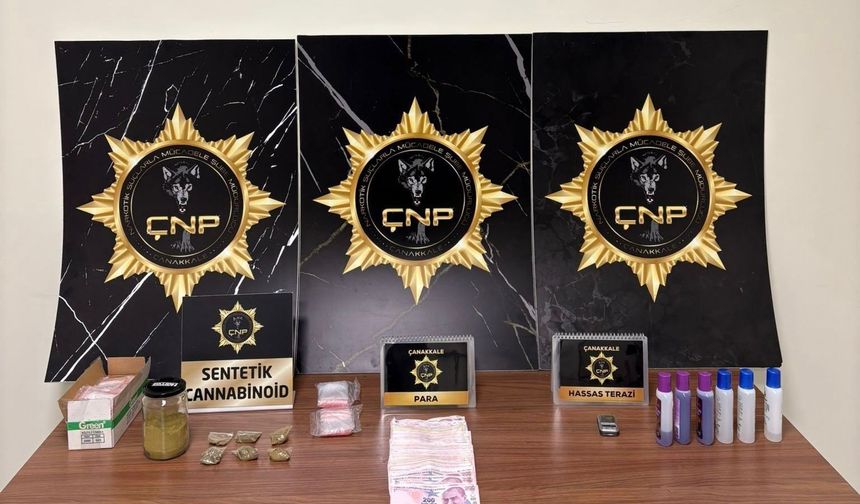 Çanakkale'de huzur uygulamalarında 4 şüpheli tutuklandı