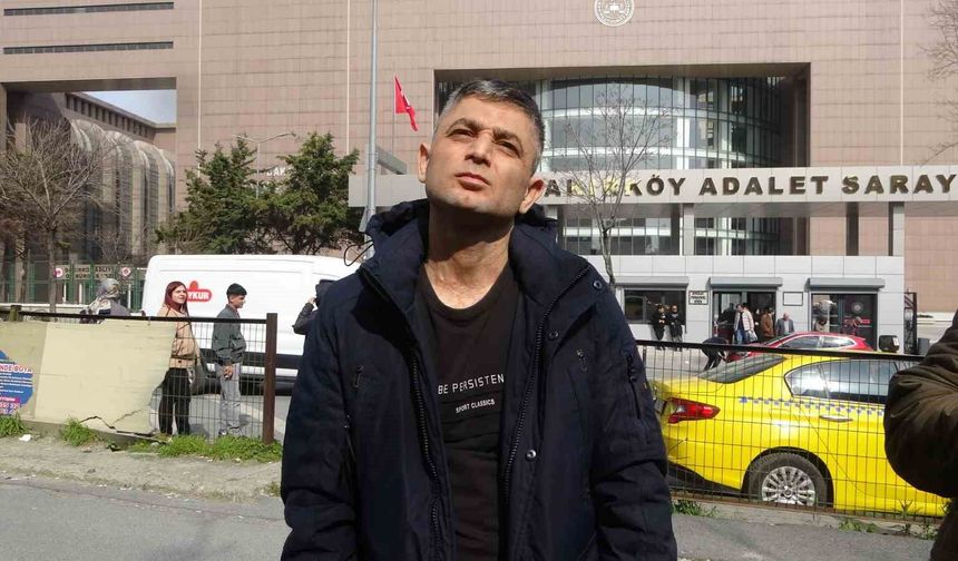 Gaziosmanpaşa'da duyma ve konuşma engeli bulunan kişinin telefonunu gasp eden ve benzin dökerek yakan sanık hakim karşısında