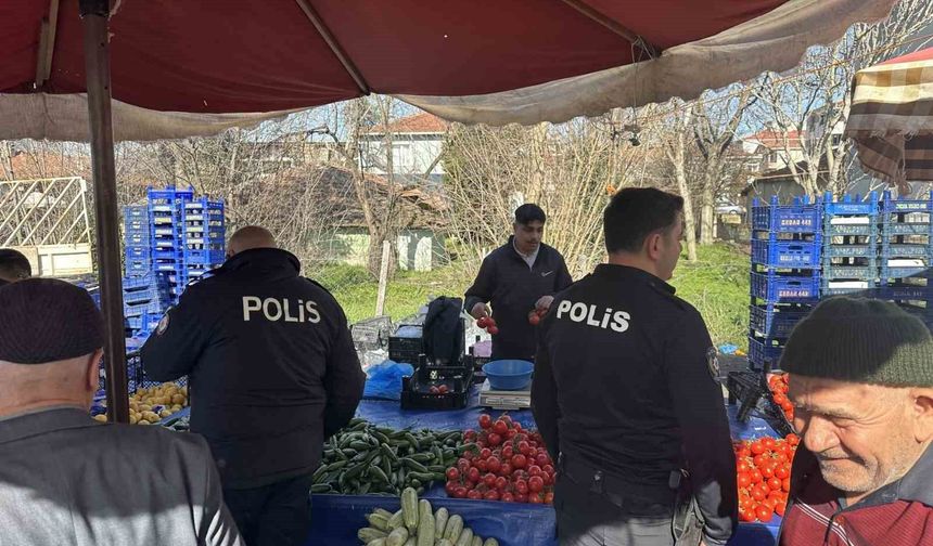 Pazarda cüzdan hırsızlığı iddiası polisi harekete geçirdi
