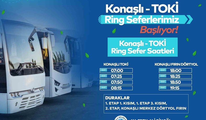 Tuzla Belediyesi'nden Konaşlı TOKİ ve çevresine ücretsiz ring hizmeti
