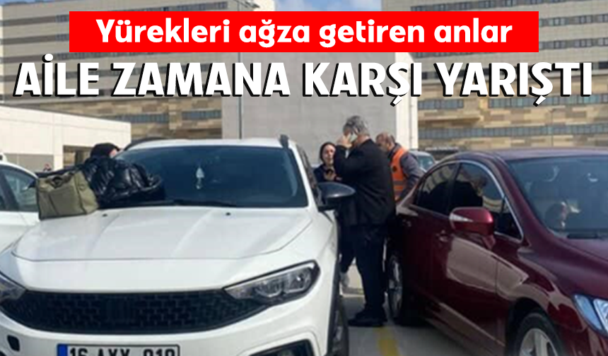 Otoparkta panik dolu anlar... Araçta kilitli kalan çocuk cam kırılarak kurtarıldı
