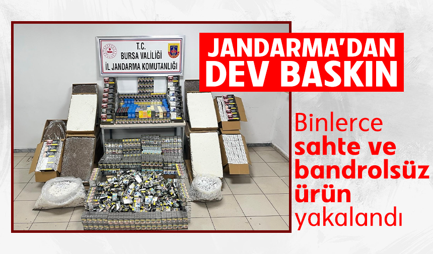 Bursa’da Osmangazi'de dev operasyon: 65 bin kaçak sigara ve 50 bin makaron ele geçirildi