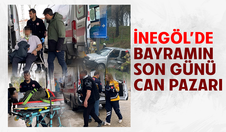Bursa İnegöl'de bayramın son günü can pazarı