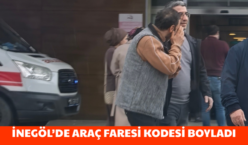 Bursa İnegöl'de araç faresi kodesi boyladı