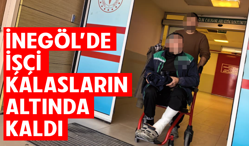 Bursa İnegöl'de işçi kalasların altında kaldı