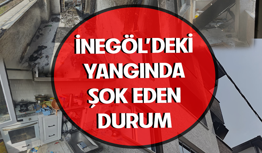 Bursa İnegöl'de apartman yangını korkuttu!
