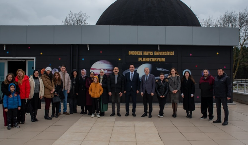 OMÜ Planetaryum’da personele uzay yolculuğu yaşatan sunum